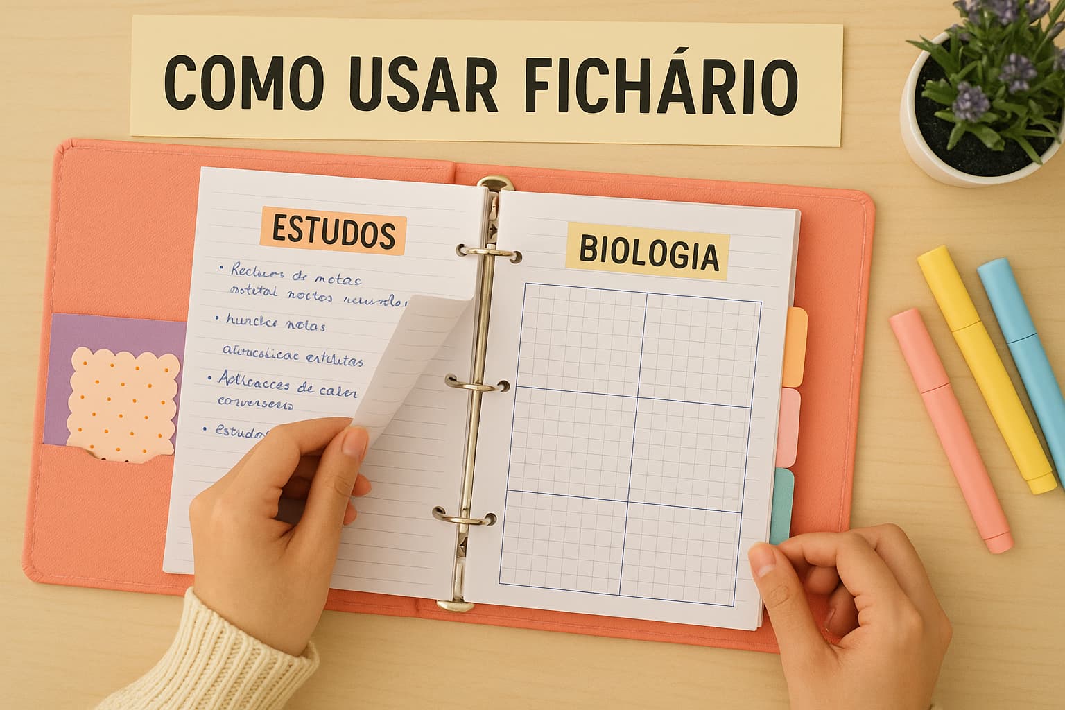 Como usar fichário: dicas práticas para turbinar sua organização