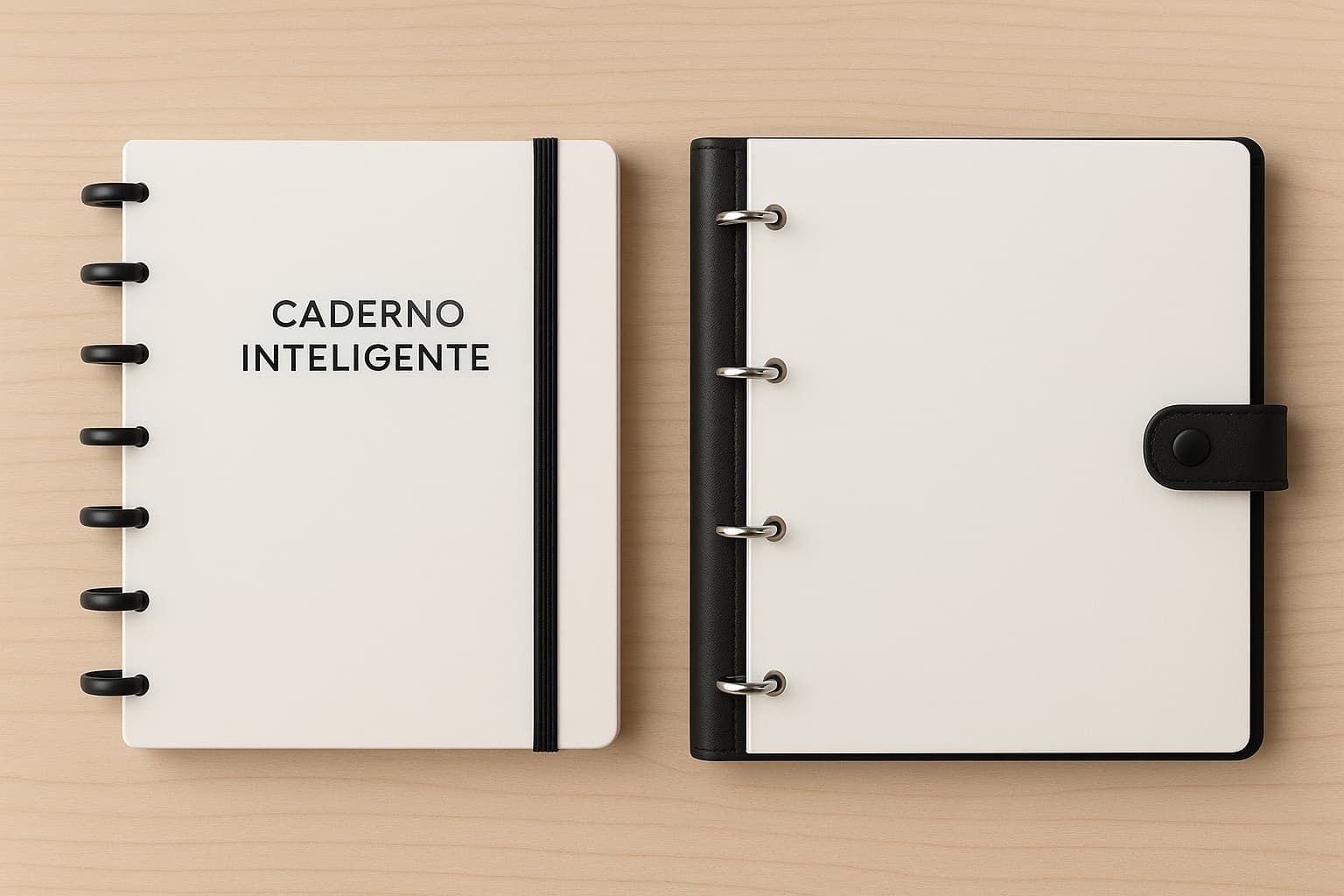 Qual a diferença do caderno inteligente para o fichário​?