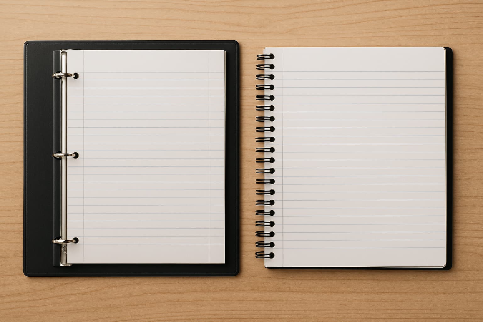 O que é melhor fichário ou caderno? Descubra o ideal