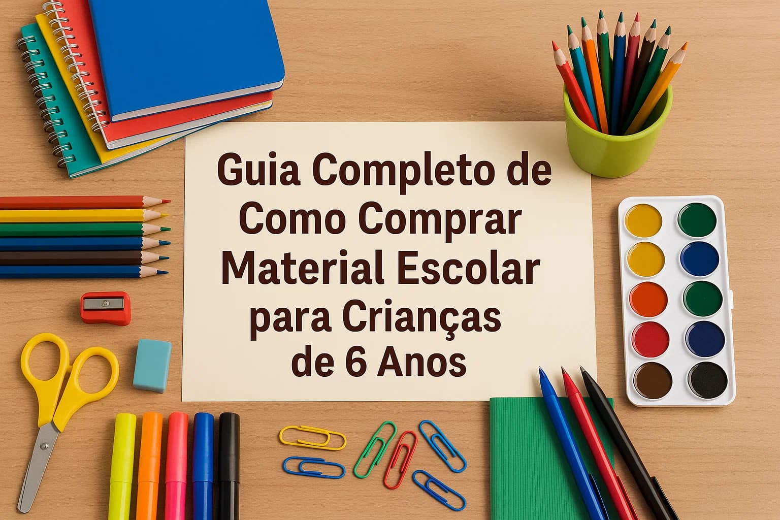 Guia completo de como comprar material escolar para Crianças de 6 anos