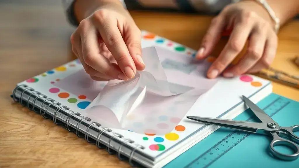 Como encapar caderno com contact? Passo a passo​